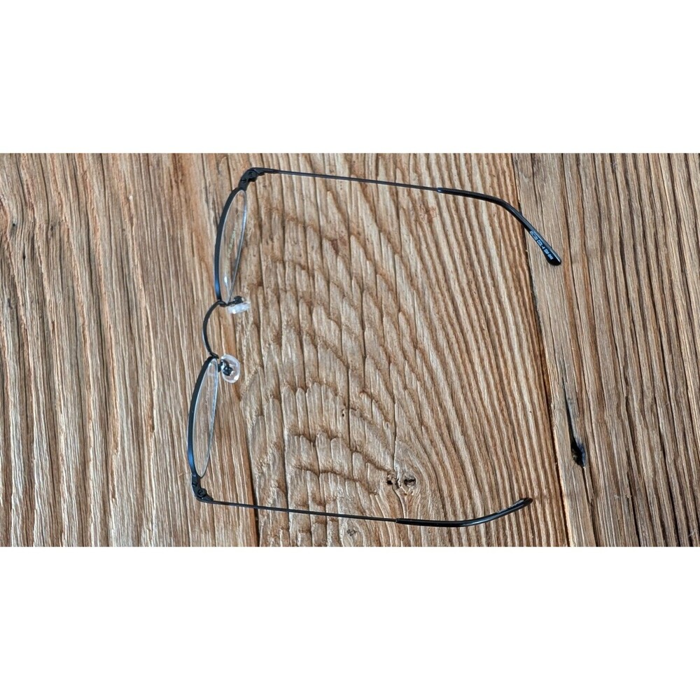 Matsushida Japanese Black Stainless Steel Full Rim Oval Eyeglasses Frame Only - Picture 16 of 16